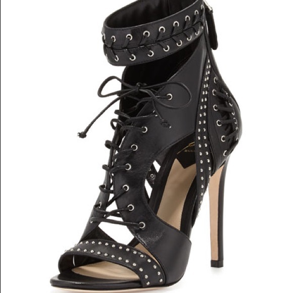 B Brian Atwood Lusia Lace Up Pumps - Picture 2 of 8